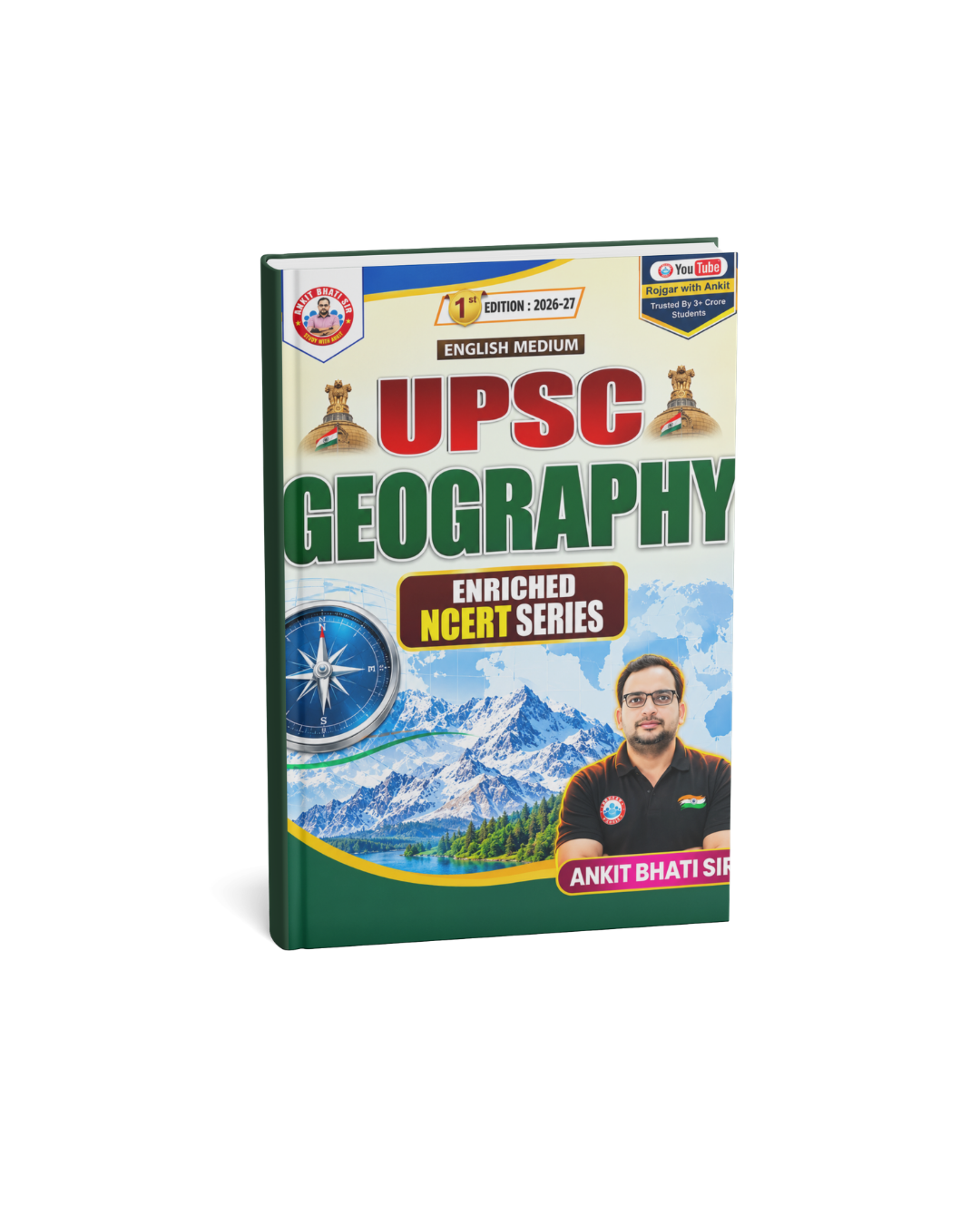 Rojgar UPSC Geography Enriched NCERT Series 1st Edition: 2026-27 By Ankit Bhati Sir (English Medium)