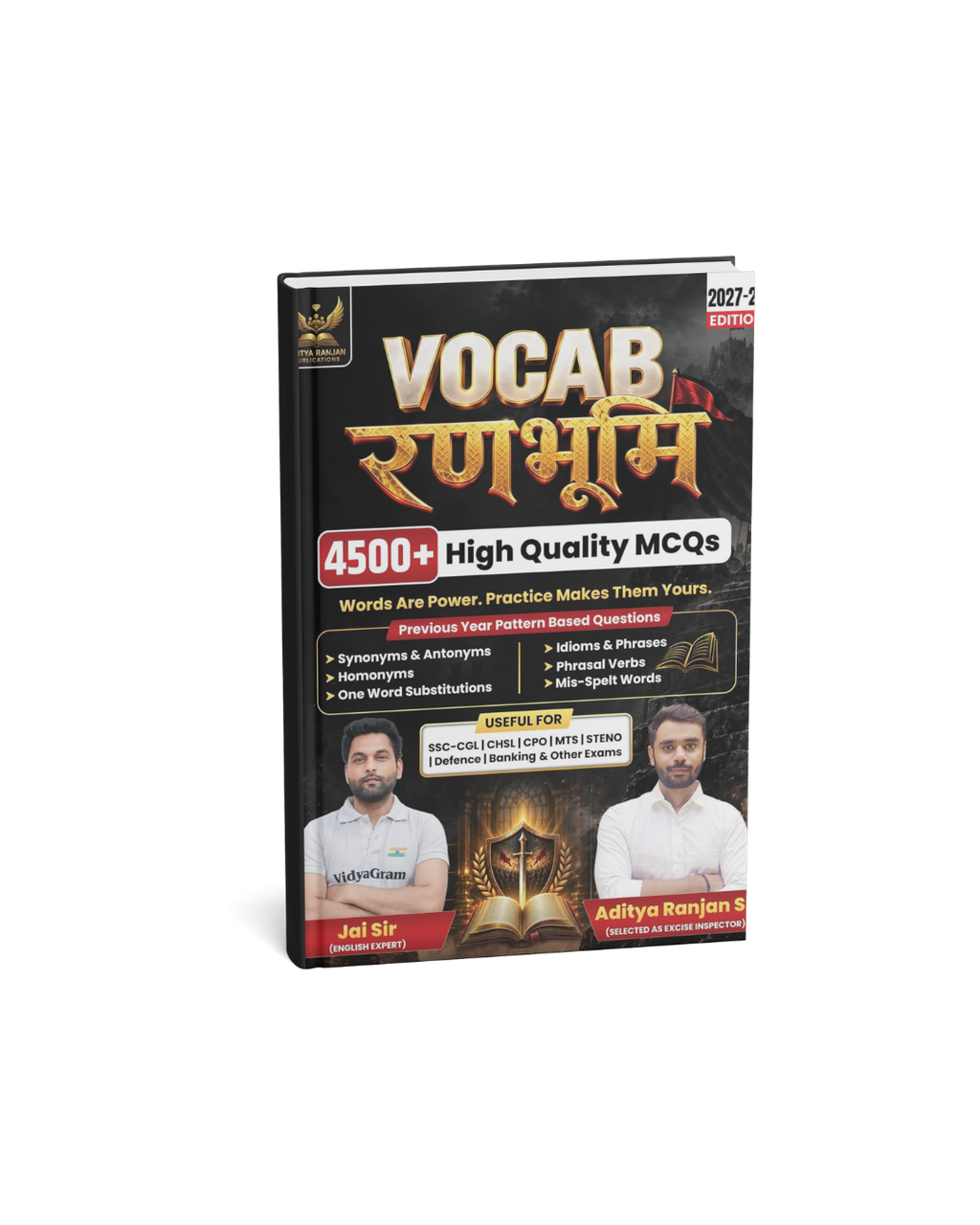 Aditya Ranjan Vocab Ranbhoomi 4500+ High Quailty MCQs By Jai Sir 2027-28 Edition (English Medium)