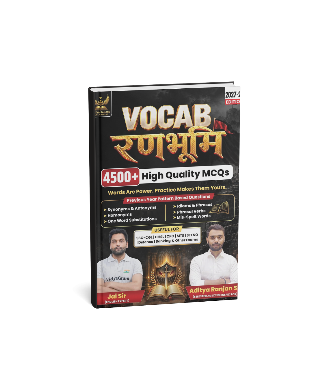 Aditya Ranjan Vocab Ranbhoomi 4500+ High Quailty MCQs By Jai Sir 2027-28 Edition (English Medium)