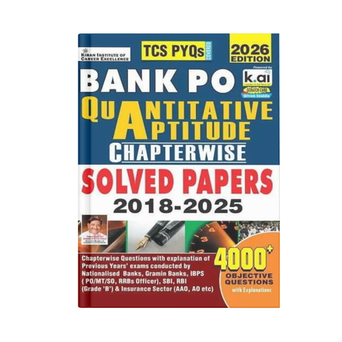 Kiran Bank PO Quantitative Aptitude Chapterwise Solved Papers (PYQs) 4000+ Objective Questions Edition 2026 (English Medium)