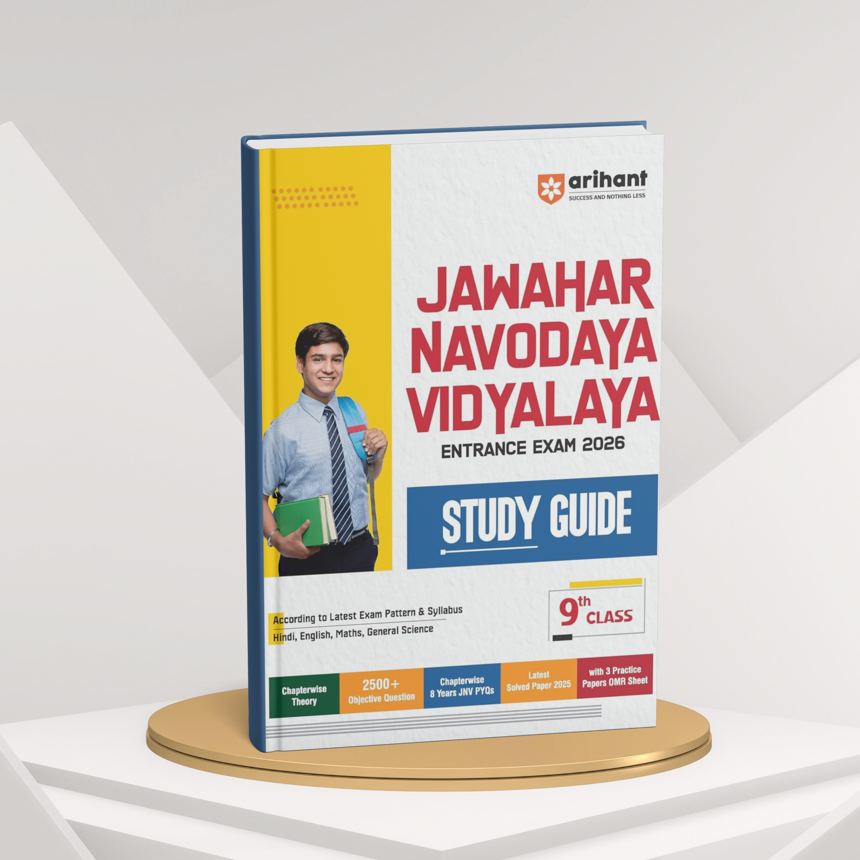 Arihant Jawahar Navodaya Vidyalaya Class 9th Pravesh Pariksha Study Guide 2026(English Medium)