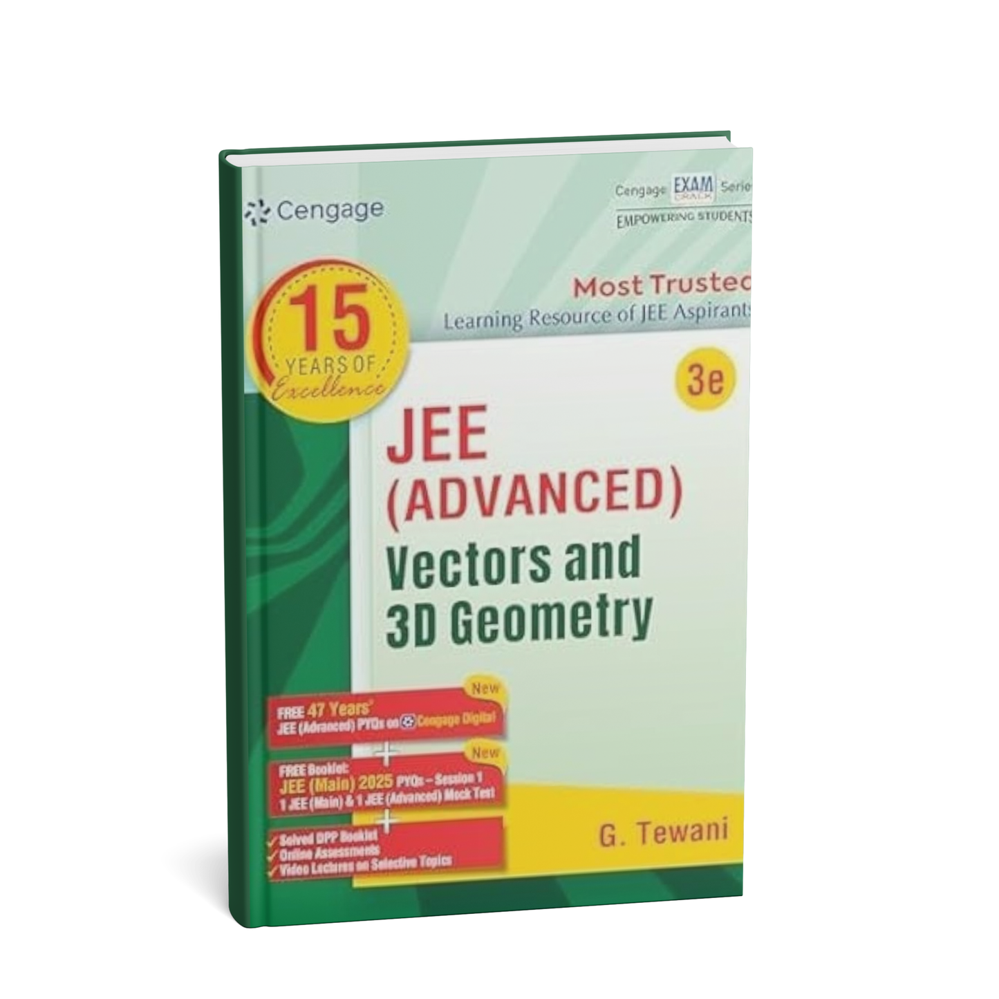 Vectors and 3D Geometry for JEE (Advanced) | 3rd Edition (2025) |  Cengage Publication