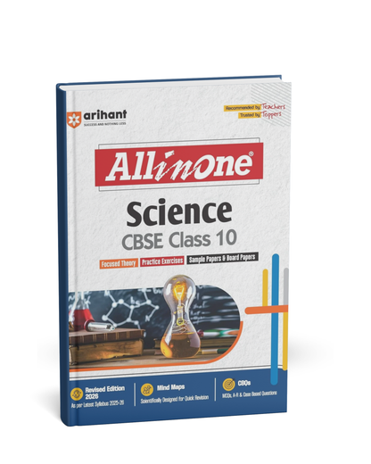 Arihant All in One Science Class 10 for CBSE Exams 2025–26 | Latest Syllabus (EM)