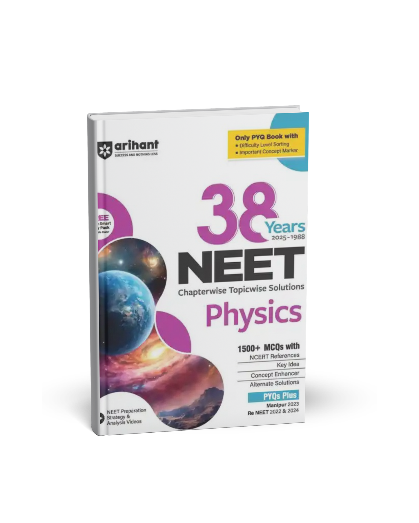 Arihant 38 Years NEET Physics — Chapterwise & Topicwise Solved Papers 2025–1988 [English]