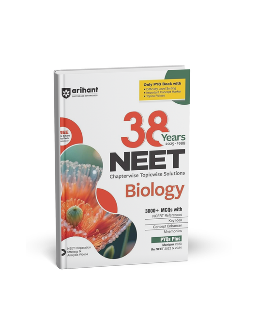 Arihant 38 Years NEET Biology — Chapterwise & Topicwise Solved Papers [English]
