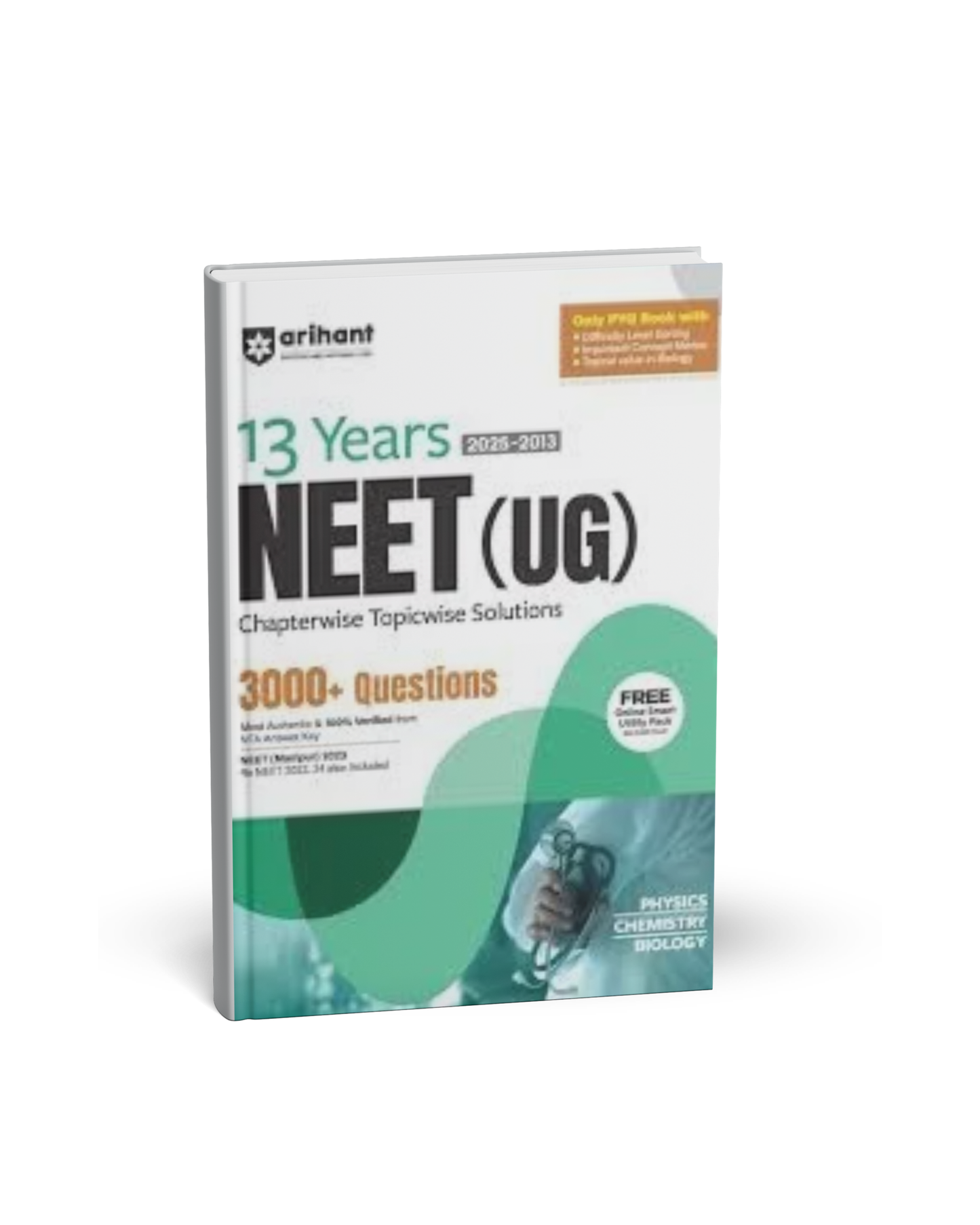 Arihant 13 Years NEET (UG) Physics, Chemistry & Biology Chapterwise Topicwise Solved Papers [English]