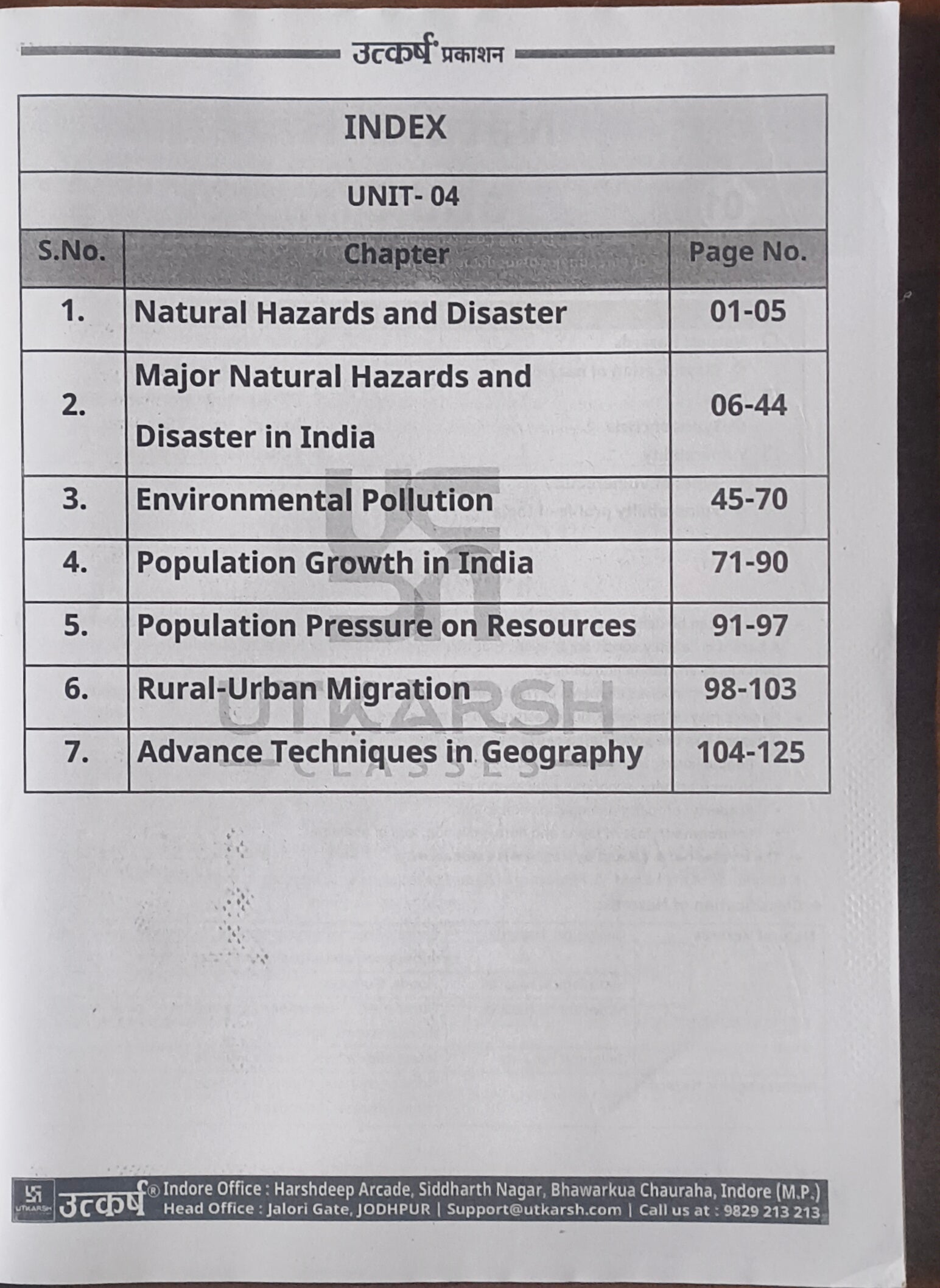 MPPSC Mains Disasters and Techniques Paper 1 Unit 4 By Utkarsh Classes(EM)