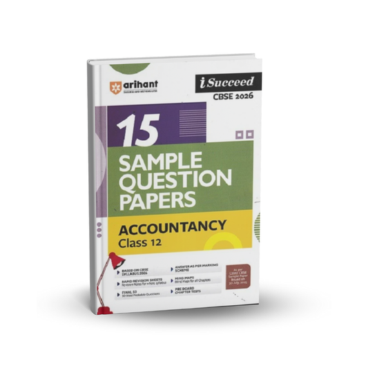 Arihant CBSE 2026  | 15-Sample Question Papers – Accountancy Class 12 | (English)