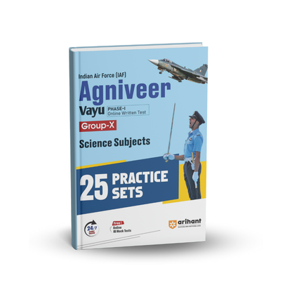 Arihant IAF Agniveer Vayu Science Subjects Group-X | 25 Practice Sets Book | (English)