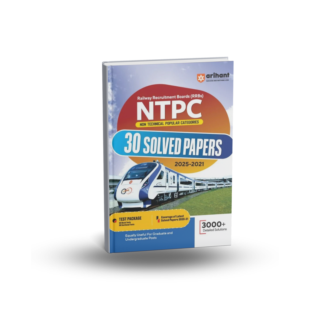 Arihant RRBs NTPC CBT (Stage I) Exam 2025–2026 | 30 Solved Papers | (English Medium)