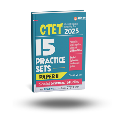 Arihant CTET 15 Practice Sets (Paper 2) Social Science/Studies 2025 | English Medium