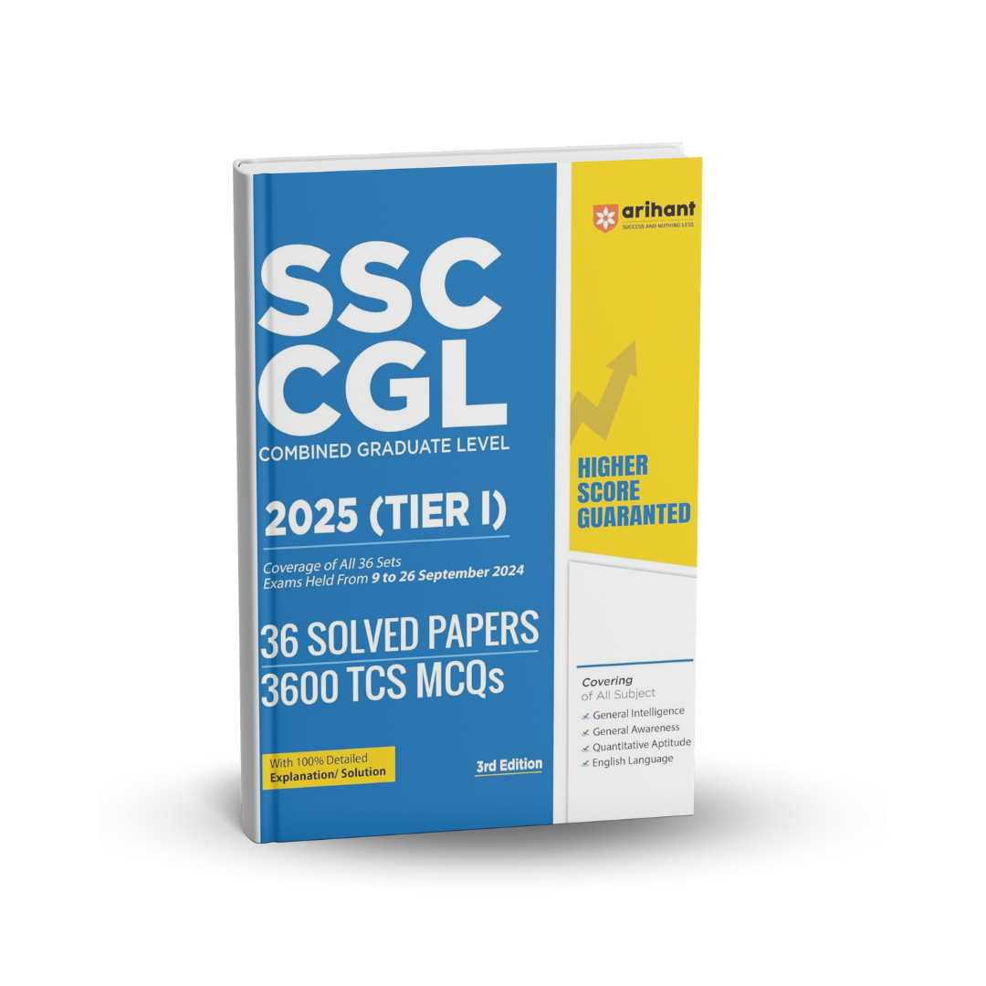 Arihant SSC CGL Tier 1 2025 | 36 Solved Papers + 3,600 TCS MCQs (English)