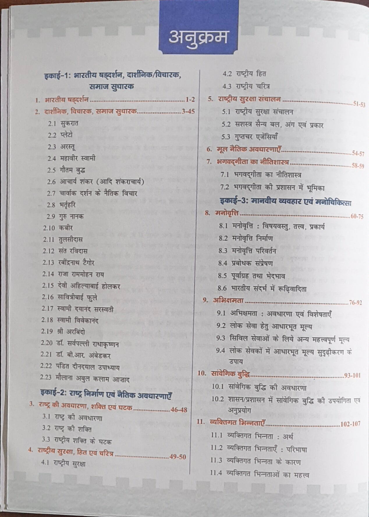 MPPSC MSS‑7: Darshanshastra, Manovigyan, Lok Prashasan