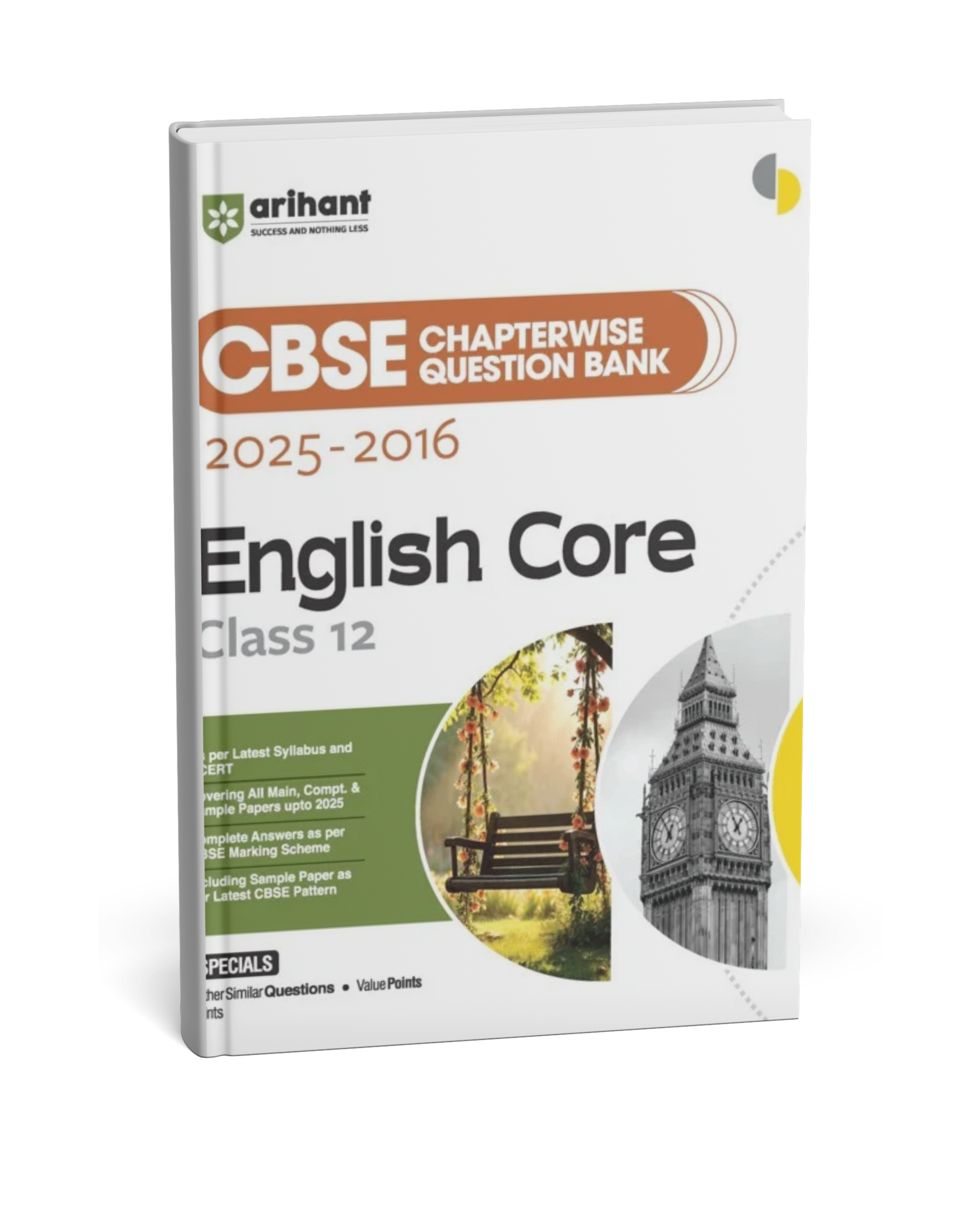 Arihant CBSE Chapterwise Question Bank 2025–2016 English Core Class 12 ...