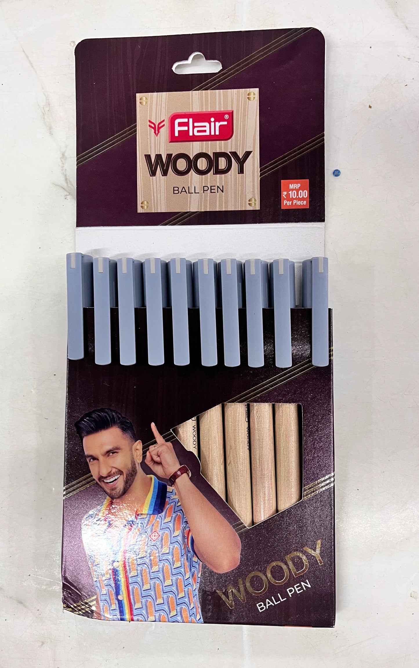 Flair Woody Ball Pen – 10 Piece Pack (Black Ink)