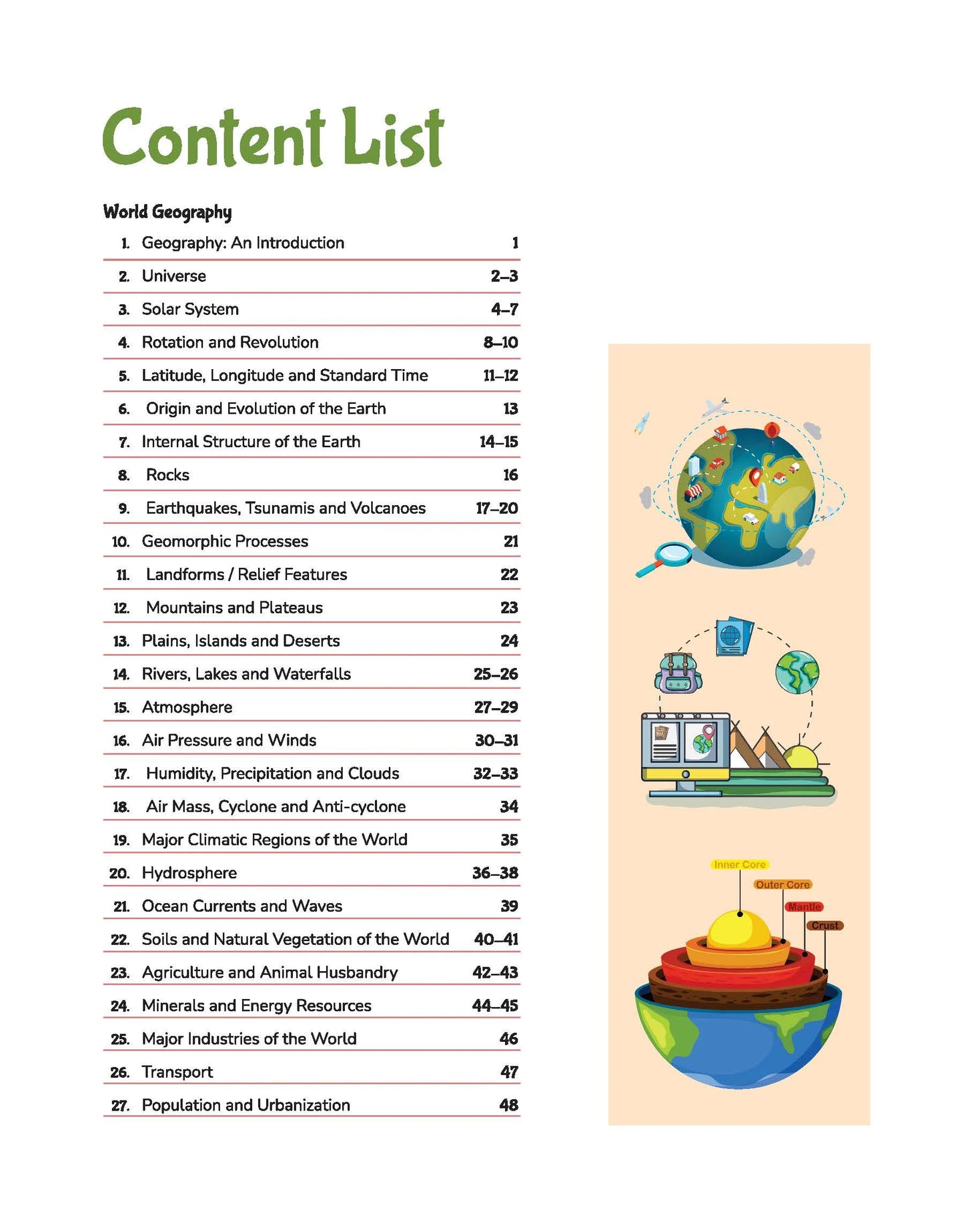 Arihant Publication Geography Capsule Handwritten Notes (English Medium)