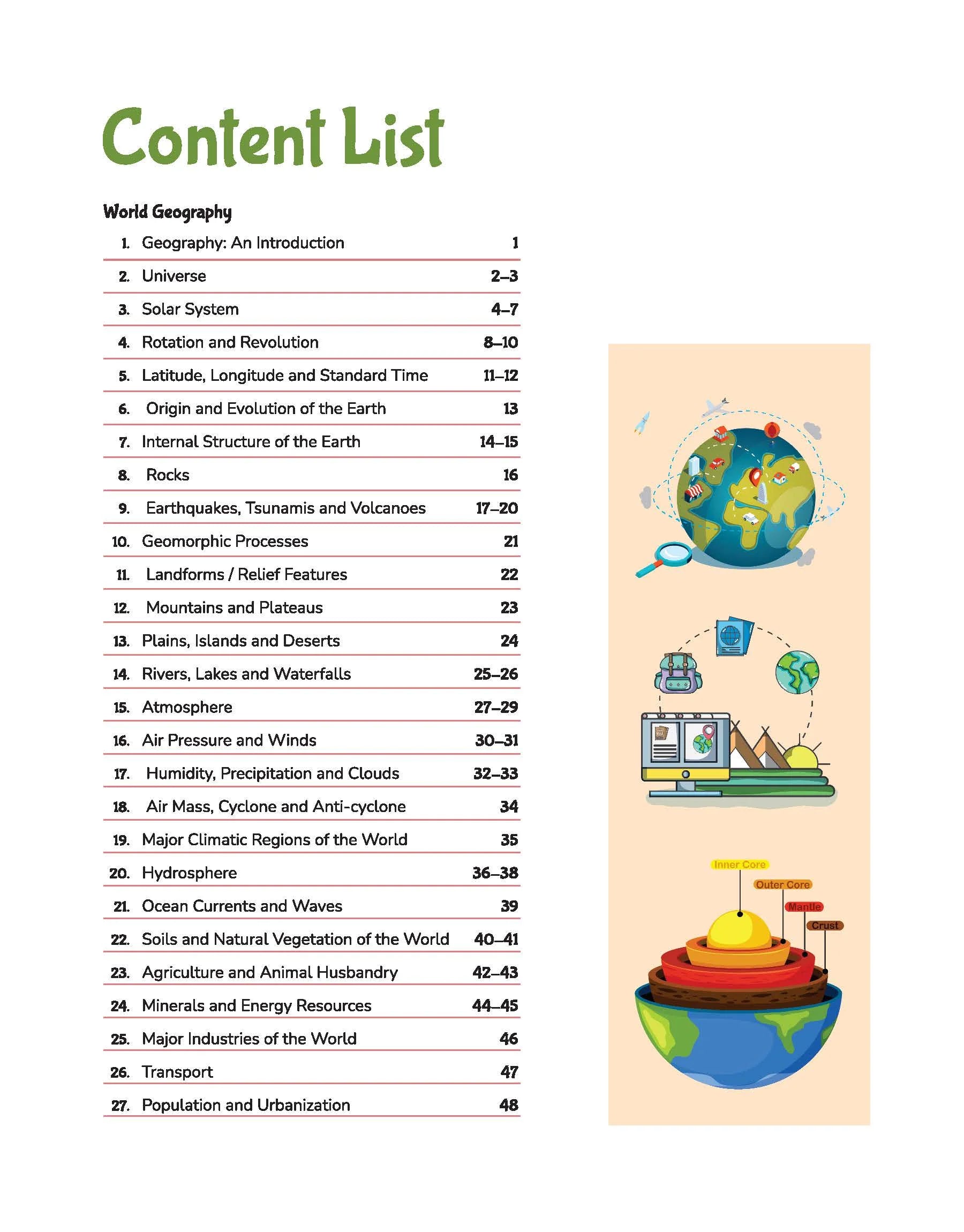 Arihant Publication Geography Capsule Handwritten Notes (English Medium)