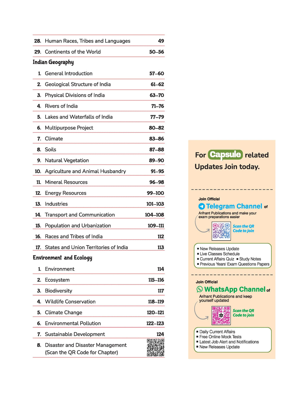 Arihant Publication Geography Capsule Handwritten Notes (English Medium)