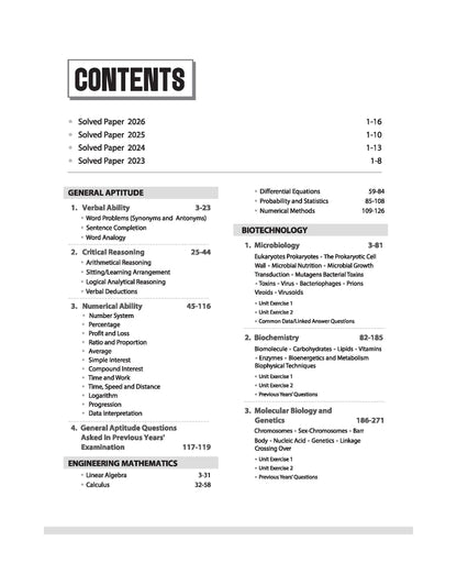 Arihant GATE Tutor Biotechnology Exam 2027 By Prof. B. M. Agarwal, Akansha Singhal & Vidhika Goel| (English Medium)