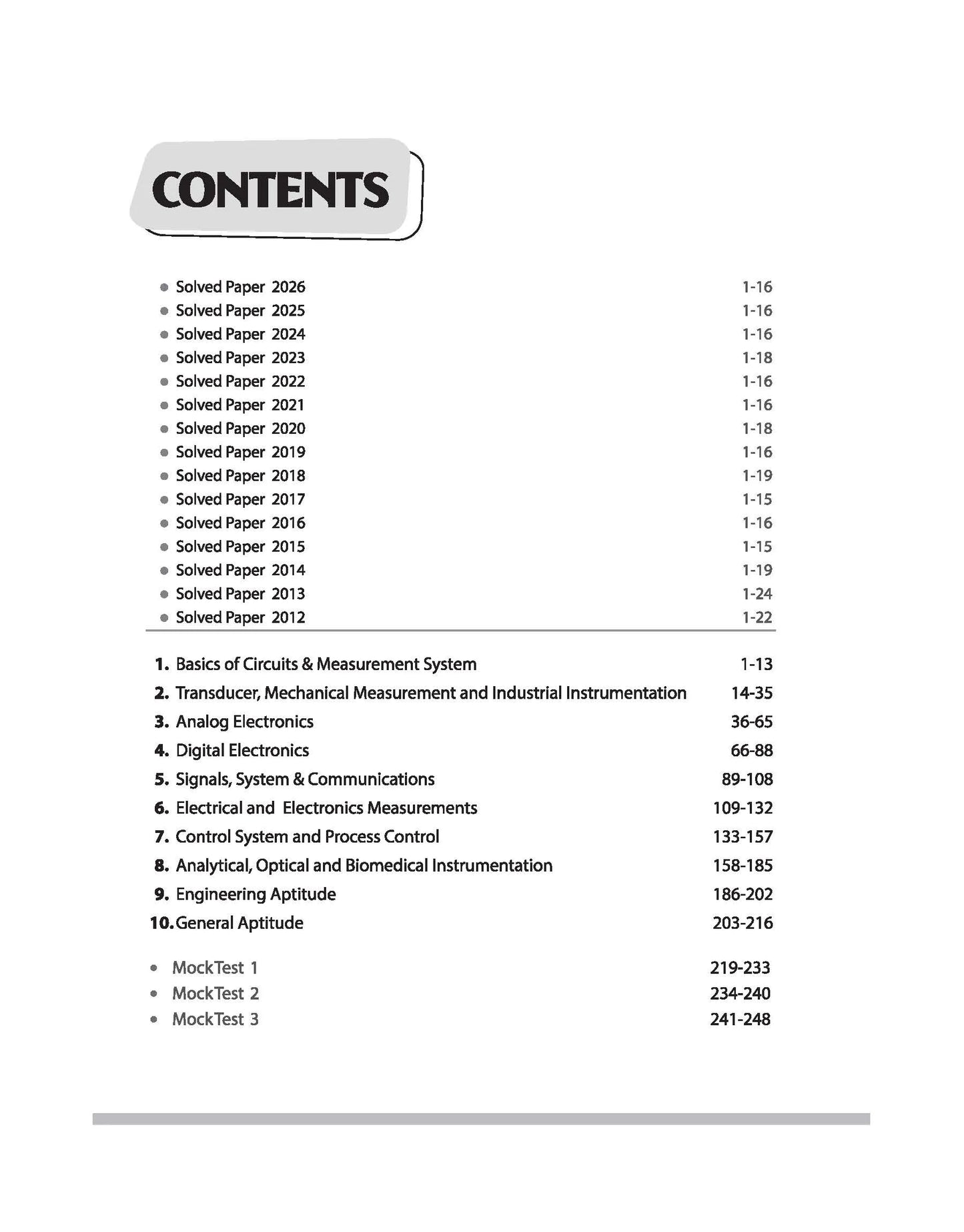 Arihant GATE Instrumentation Engineering Chapterwise Previous Years' Solved Papers (2026–2000) By Vipul Gupta & Sumit Mohanty (English Medium)