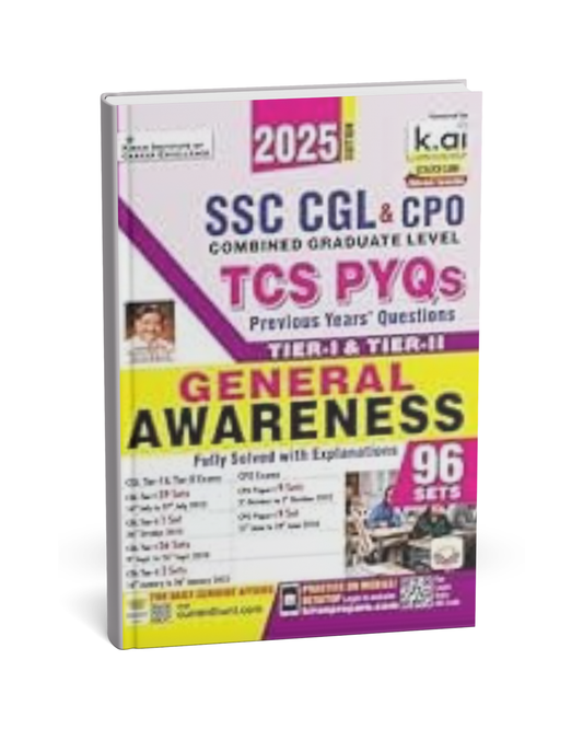 Kiran Publication – SSC CGL & CPO General Awareness Tier-1 & Tier-2 (96 Sets) [English]