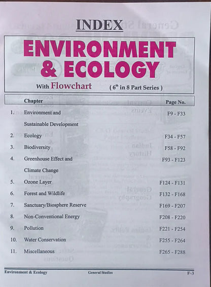 Ghatna Chakra General Studies Preview – Environment & Ecology 2025 (Part- 6) English Medium