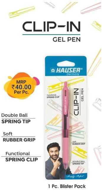 Hauser Germany Clip-In Gel Pen – Premium Smooth Gel Writing Pen