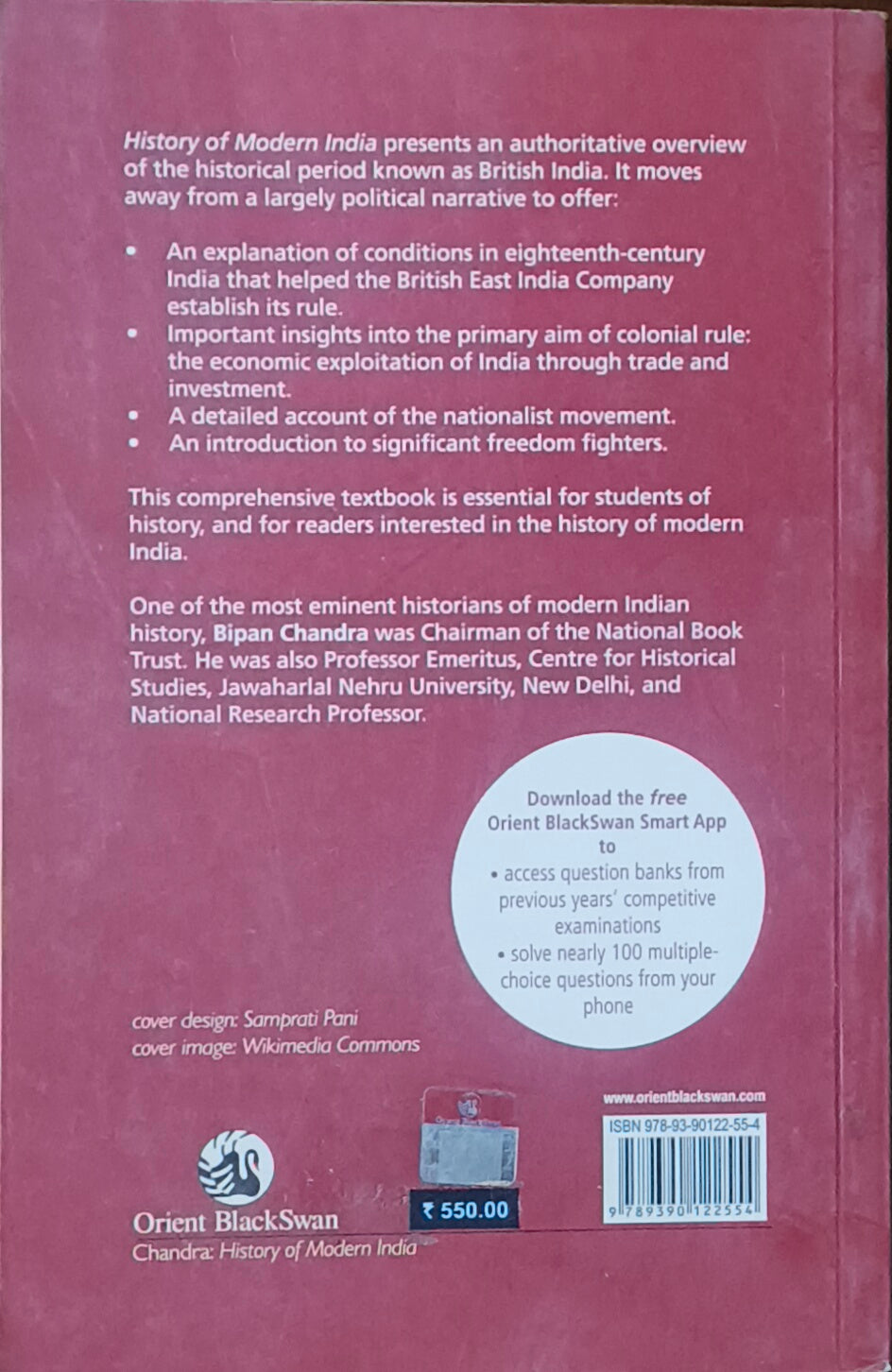 History of Modern India By Bipan Chandra (Orient BlackSwan)