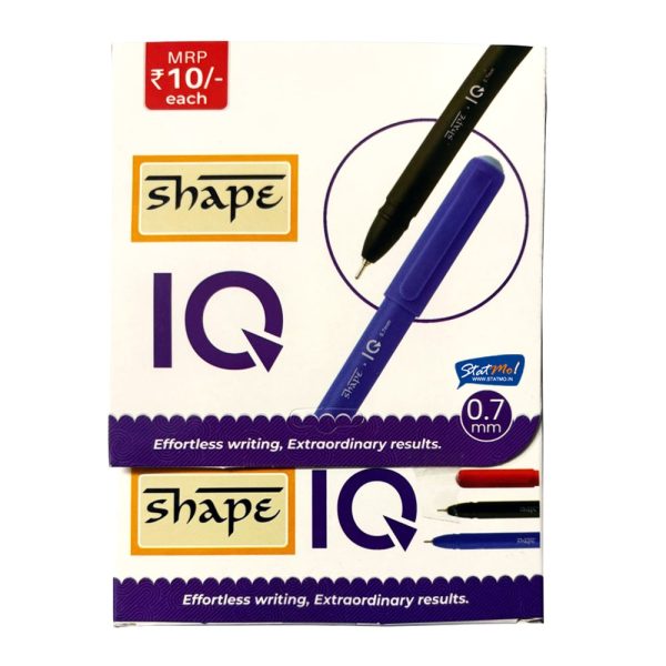 Shape IQ 0.7 mm Multicolour Ball Pen - Pack of 10 Piece