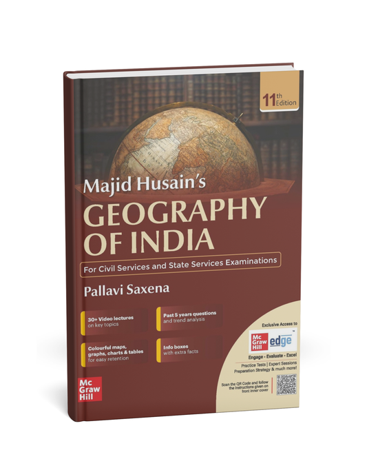 TMH Majid Husain’s Geography of India (11th Edition) By Pallavi Saxena [English Medium]
