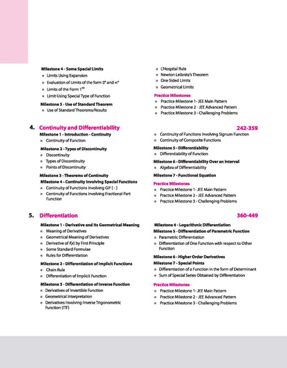 Arihant Skills in Mathematics for JEE Main & Advanced – Differential Calculus | Fully Revised Edition 2025-26 | Theory & Practice Milestones(Arihant)