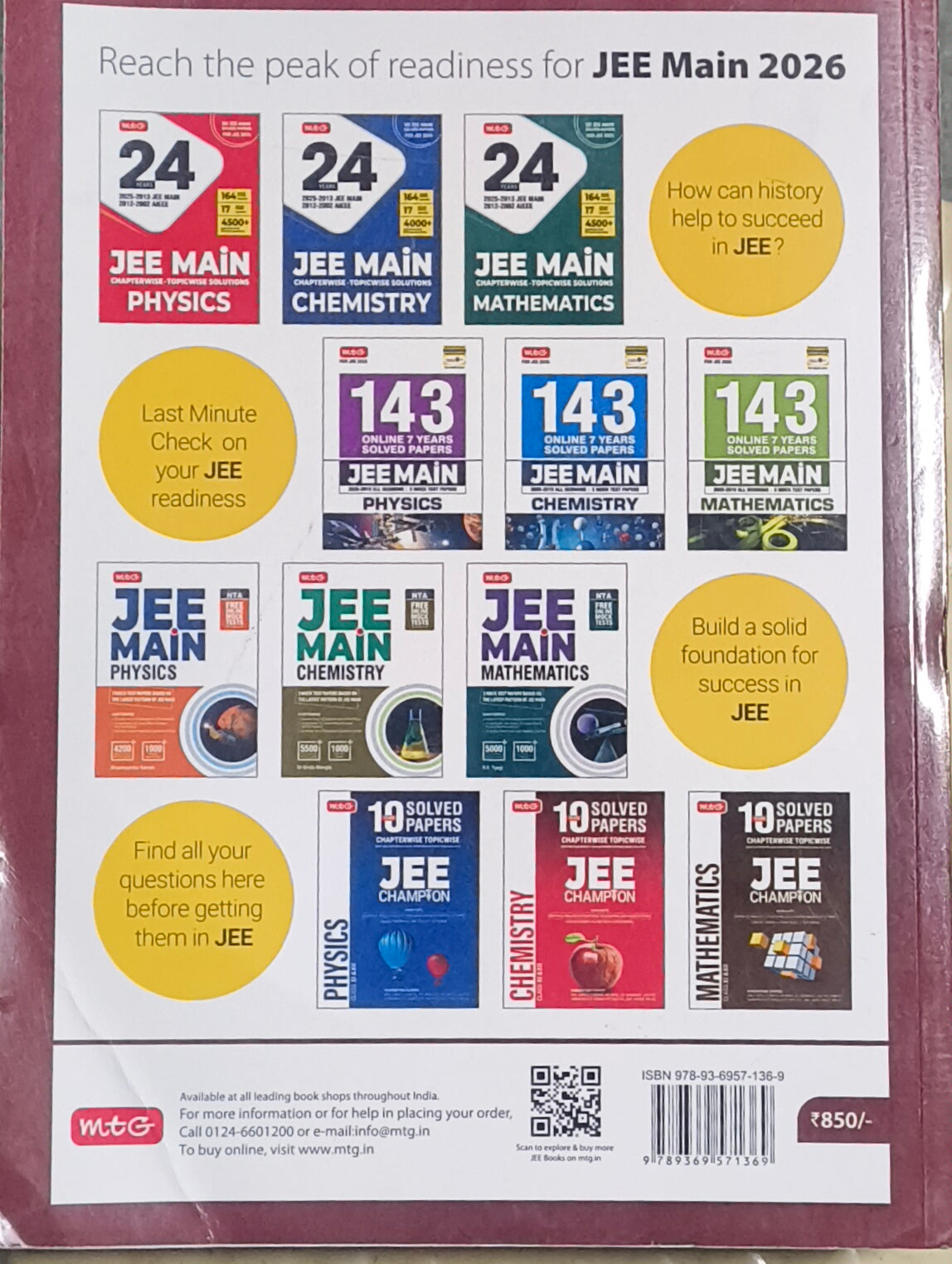 MTG JEE Mains 24 Years Chapterwise & Topicwise Solved Papers – Physics