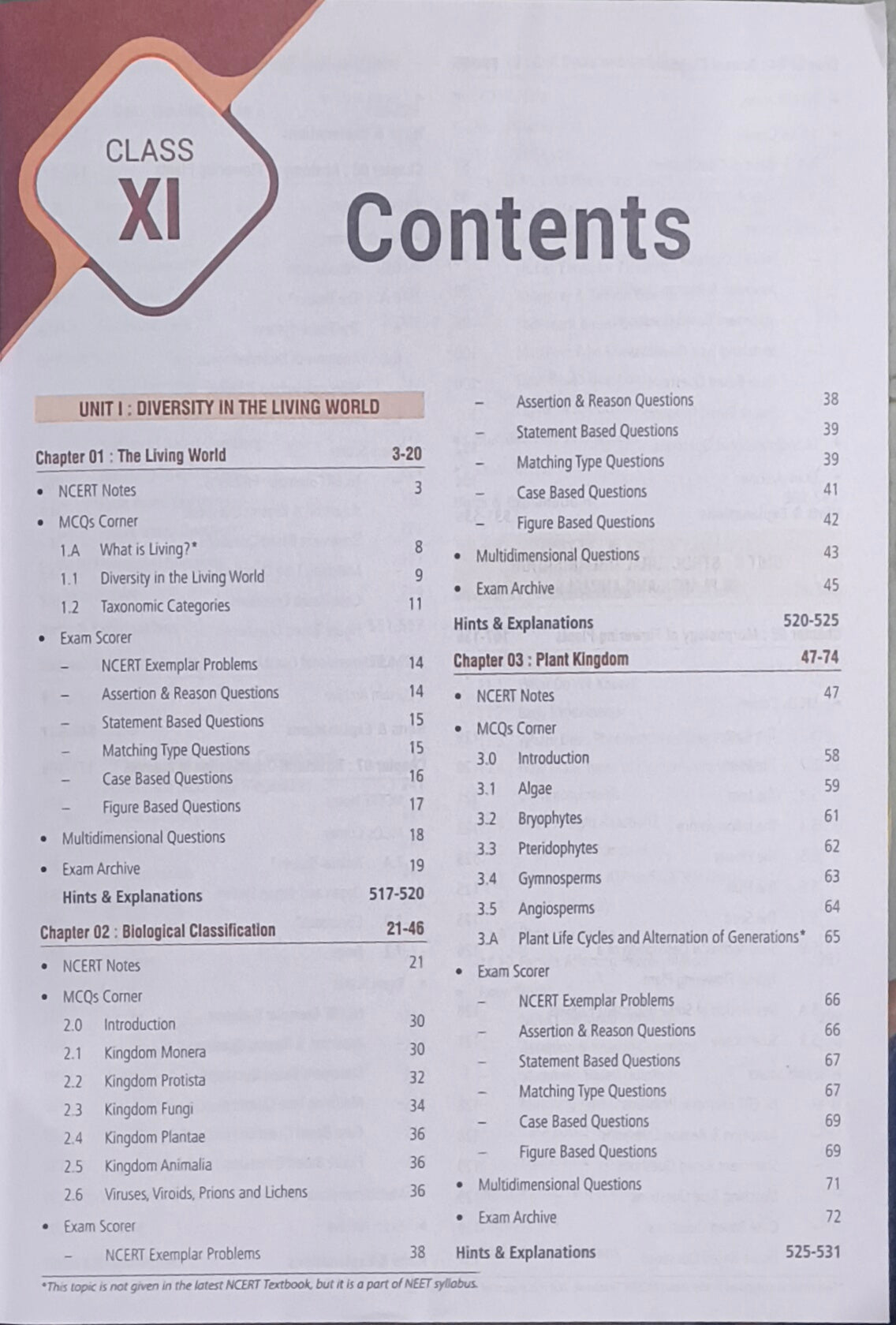 MTG Objective NCERT at Your Fingertips – Biology