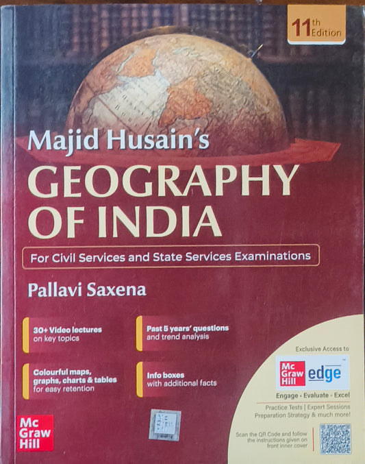 Majid Husain's Geography of India (English Medium, Latest UPSC Edition 2025)