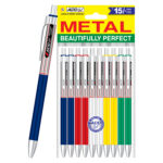 ADD Gel Metal Beautifully Perfect Blue Gel Pen – Pack of 10 Pieces