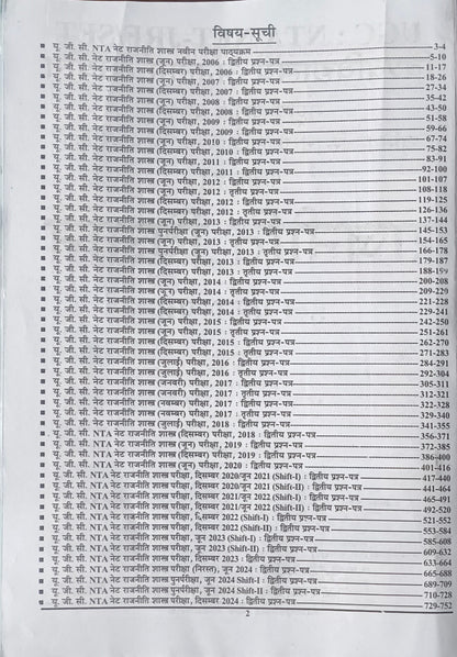NTA UGC-NET/JRF/SET Rajniti Vigyan (Political Science) Paper-II Chapterwise Solved Papers (Hindi Medium) By Youth Competition Times