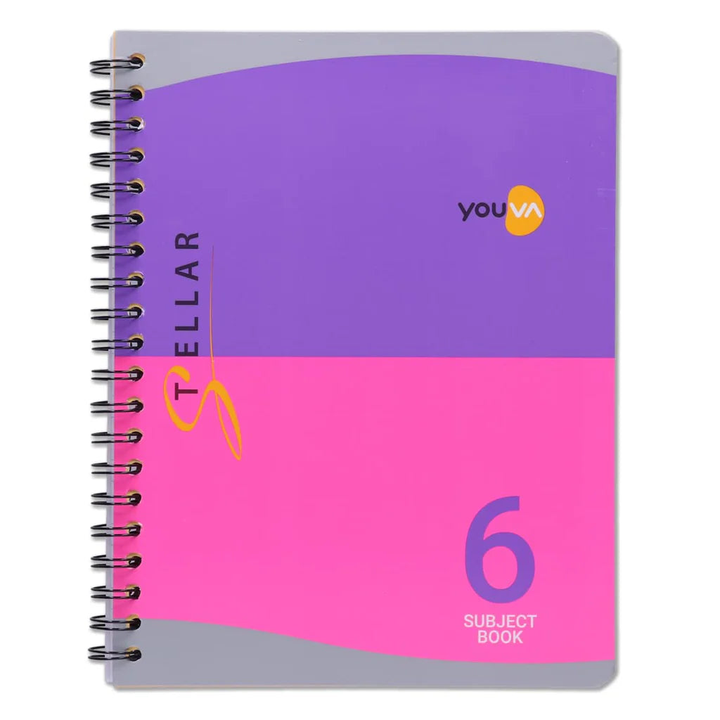 Youva Expression Spiral Diary Notebook A5 Size (14.8cm x 21cm) – 192 Pages Single Line