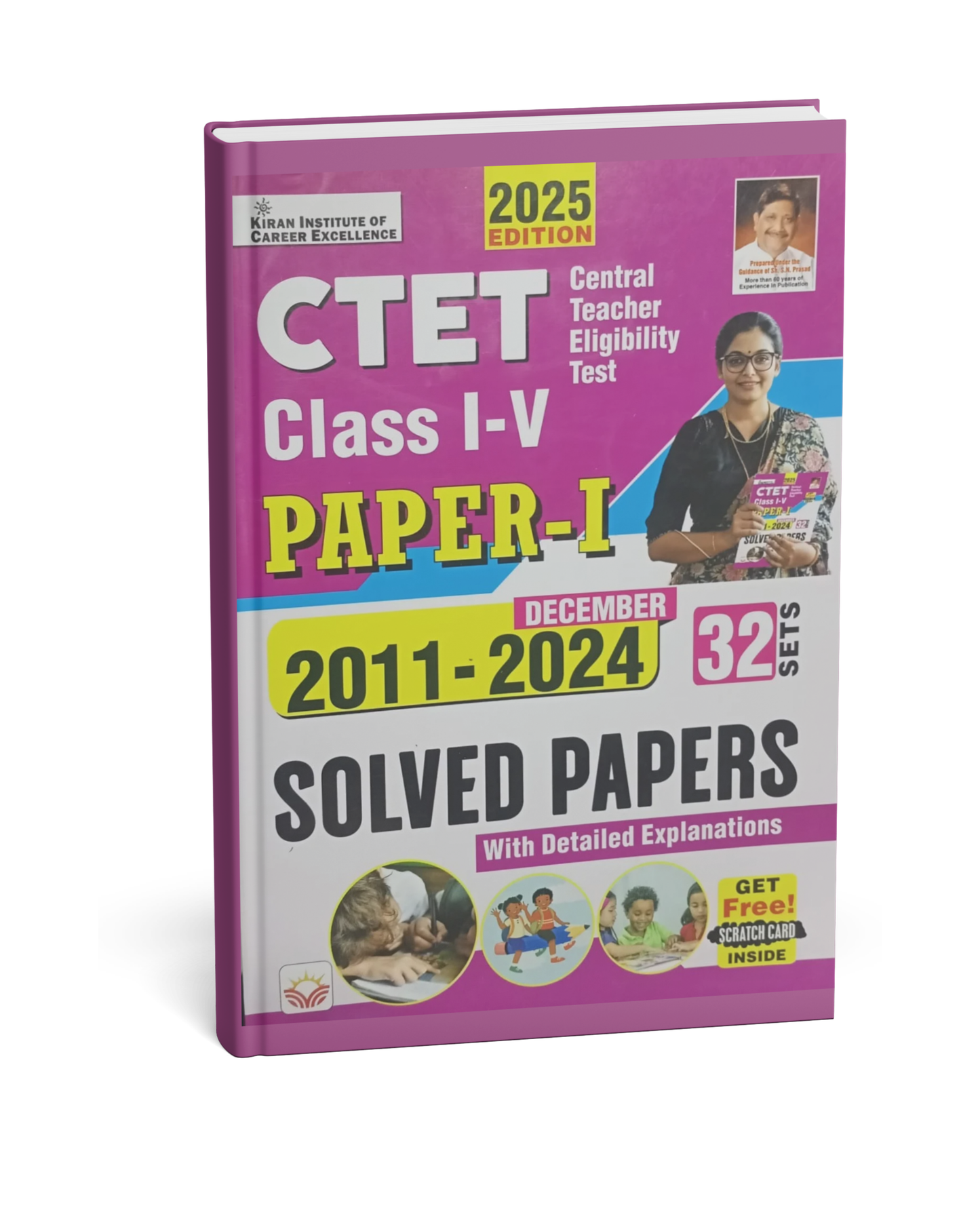 Kiran - CTET (Paper 1) Solved Papers | 32 Sets (Class 1-5) English Medium