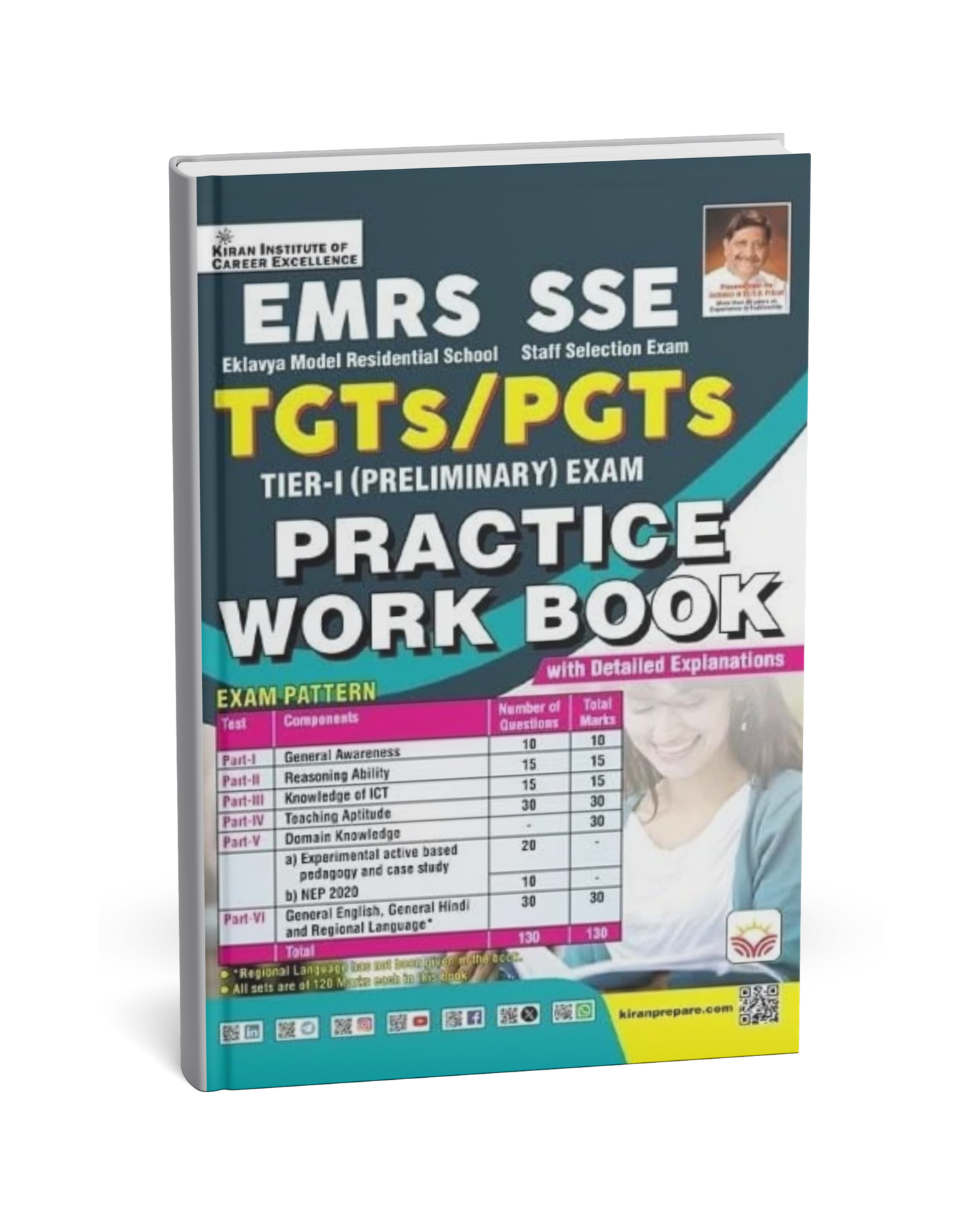 Kiran - EMRS SSE TGTs/PGTs (Tier-1) Practice Work Books | English Medium