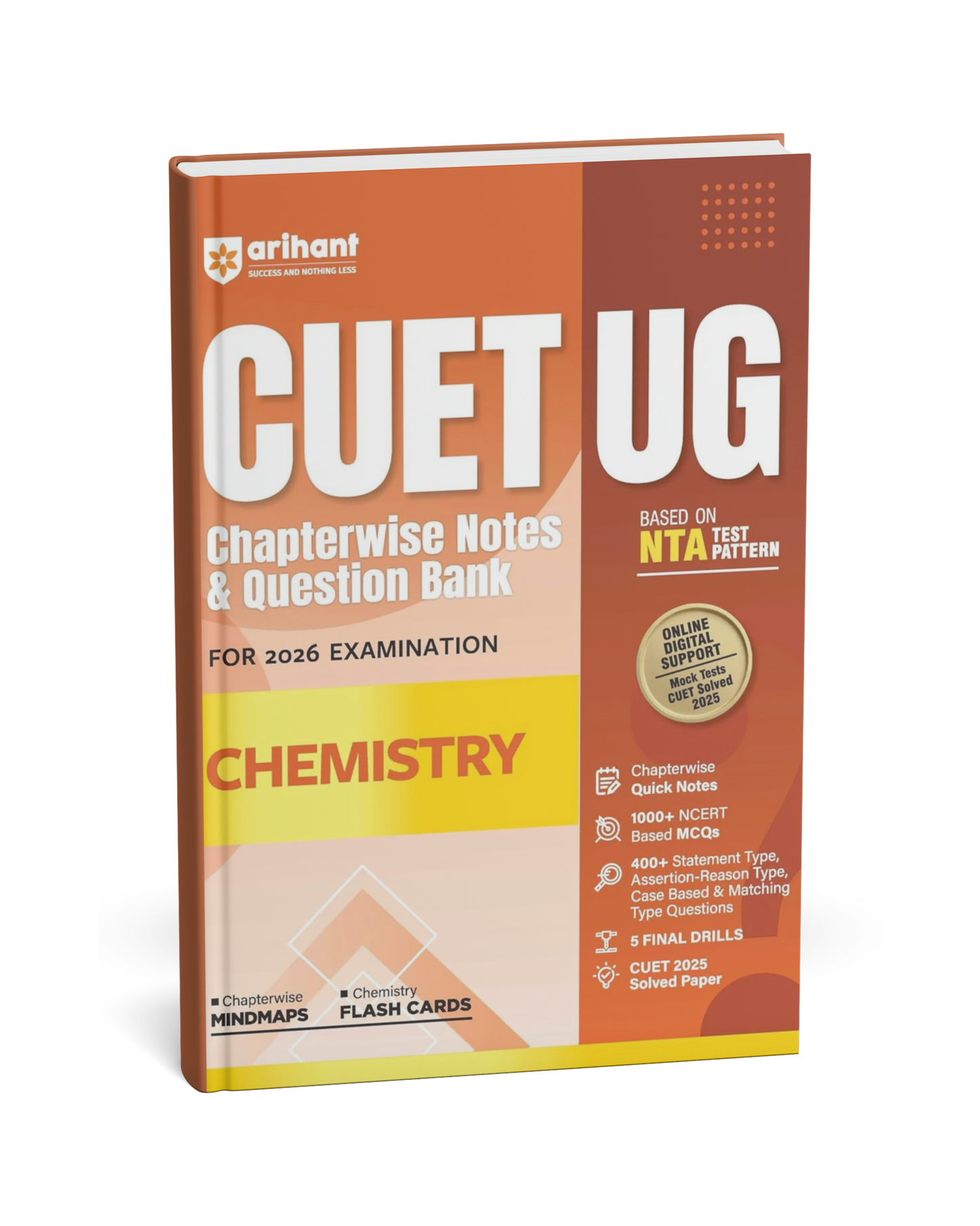 Arihant - CUET UG 2026 Chemistry | Chapterwise Notes Question Bank | English Medium