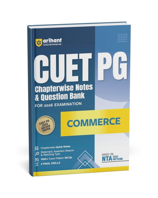 Arihant CUET PG 2026 Commerce | Chapterwise Notes & Question Bank | English Medium