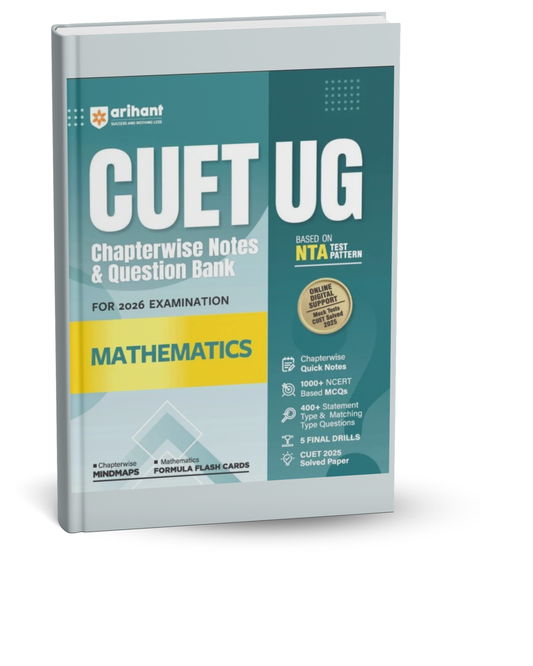 Arihant CUET UG 2026 Mathematics | Chapterwise Notes & Question Bank | English Medium