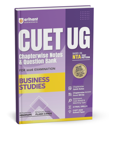 Arihant CUET UG 2026 Business Studies | Chapterwise Notes & Question Bank | English Medium