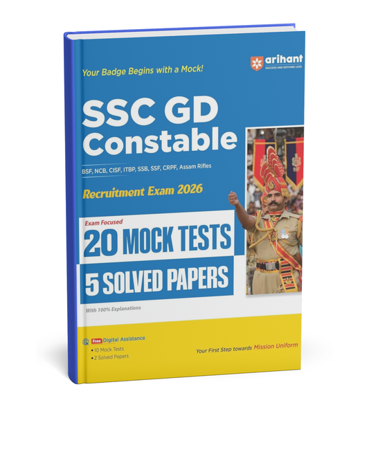 Arihant SSC GD Constable 2026 | 20 Mock Tests & 5 Solved Papers (English Medium)
