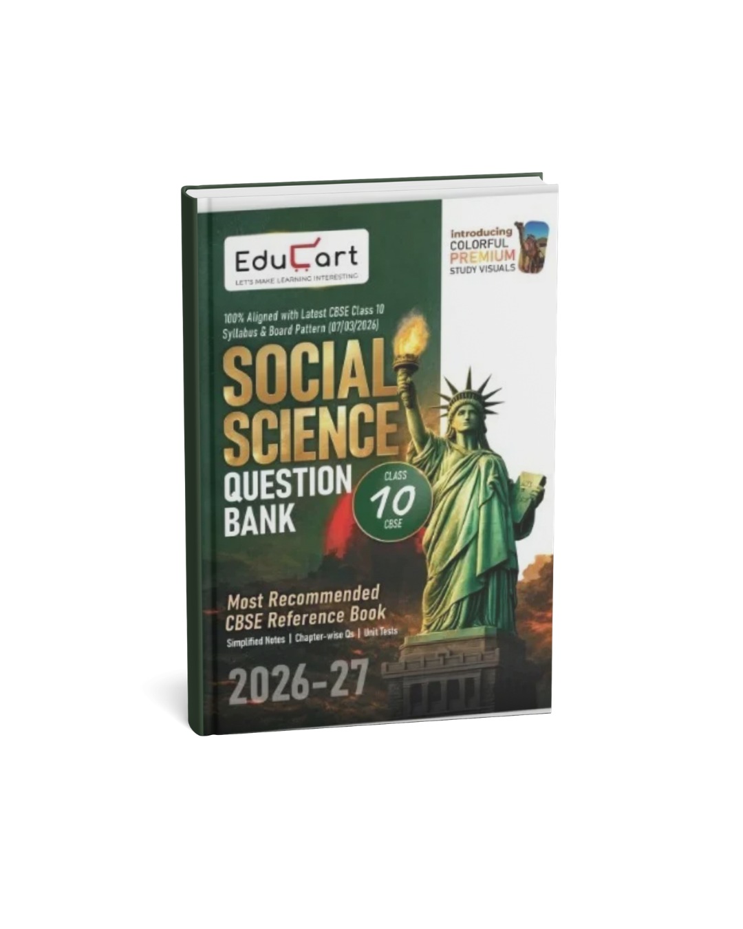 Educart CBSE Class 10th Social Science (SST) Question Bank 2026–27 Edition (English Medium)