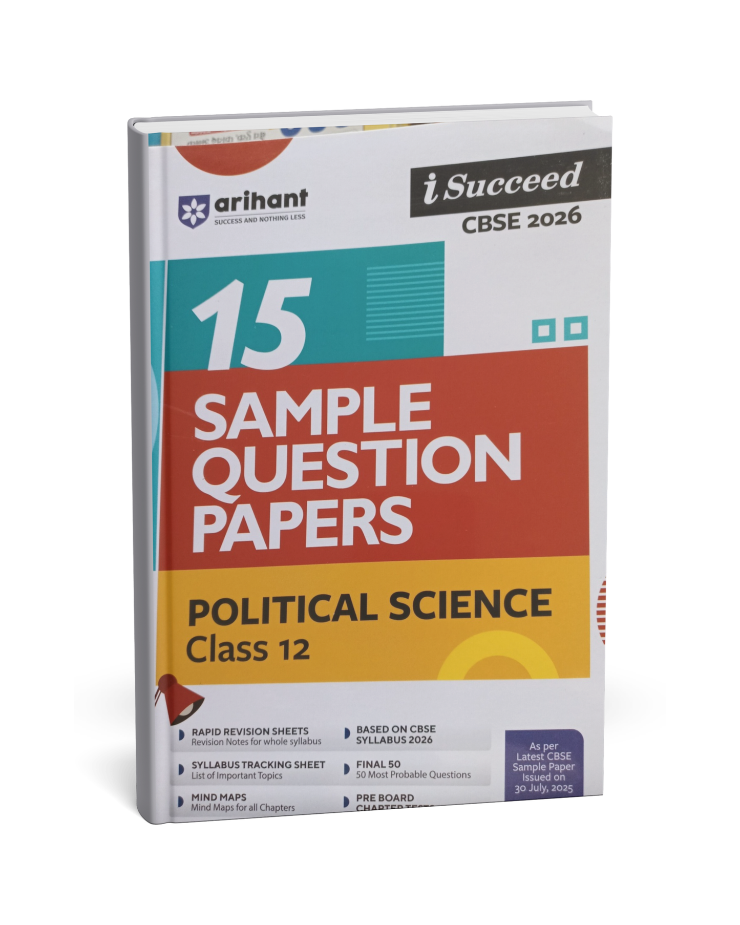 Arihant CBSE 15 Sample Question Papers – Political Science Class 12 [English]