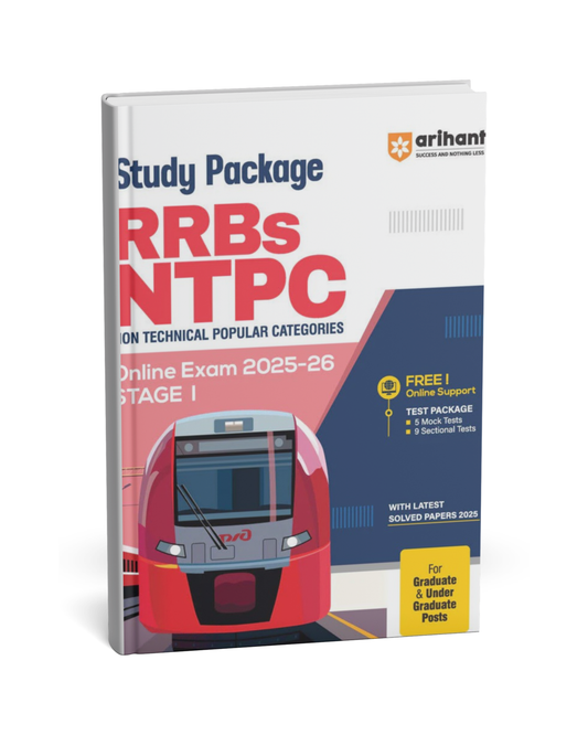 Arihant Study Package RRBs NTPC Online Exam 2025–26 Stage 1[English Medium]