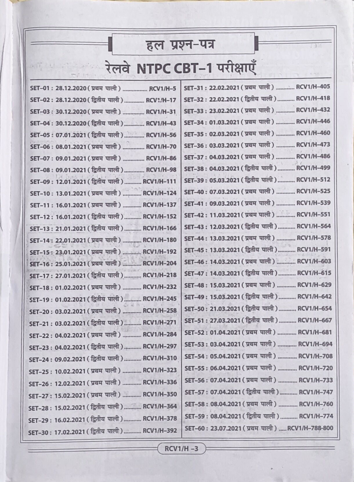 Railway NTPC CBT-1 PYQs Solved Paper Vol. 1 (Set 1 to 60) By Kiran Publications (Hindi Medium)