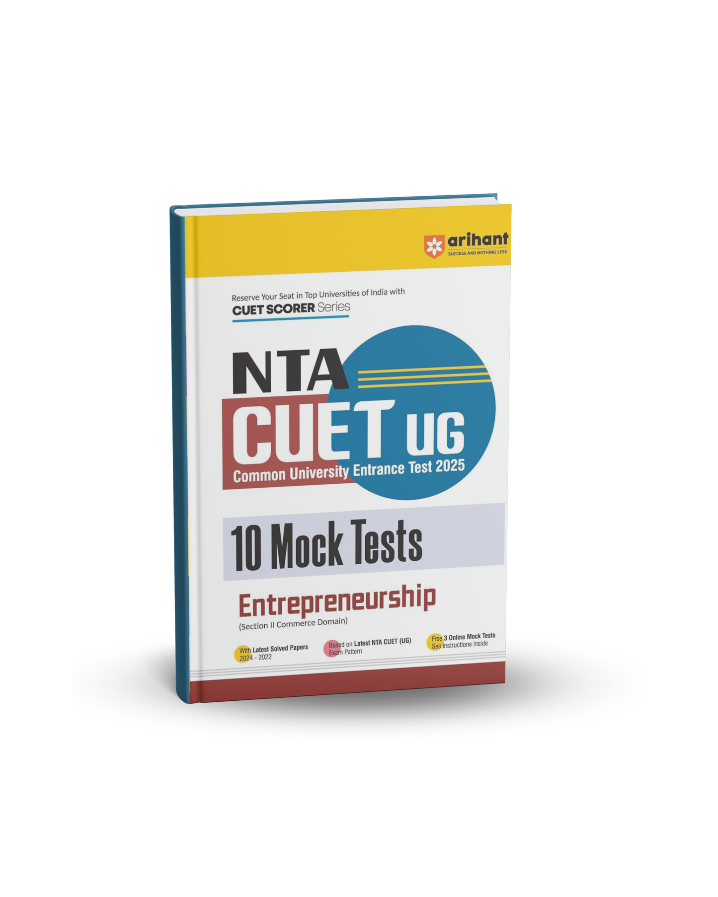 Arihant NTA CUET UG 2025 Entrepreneurship | 10 Mock Tests | English Medium