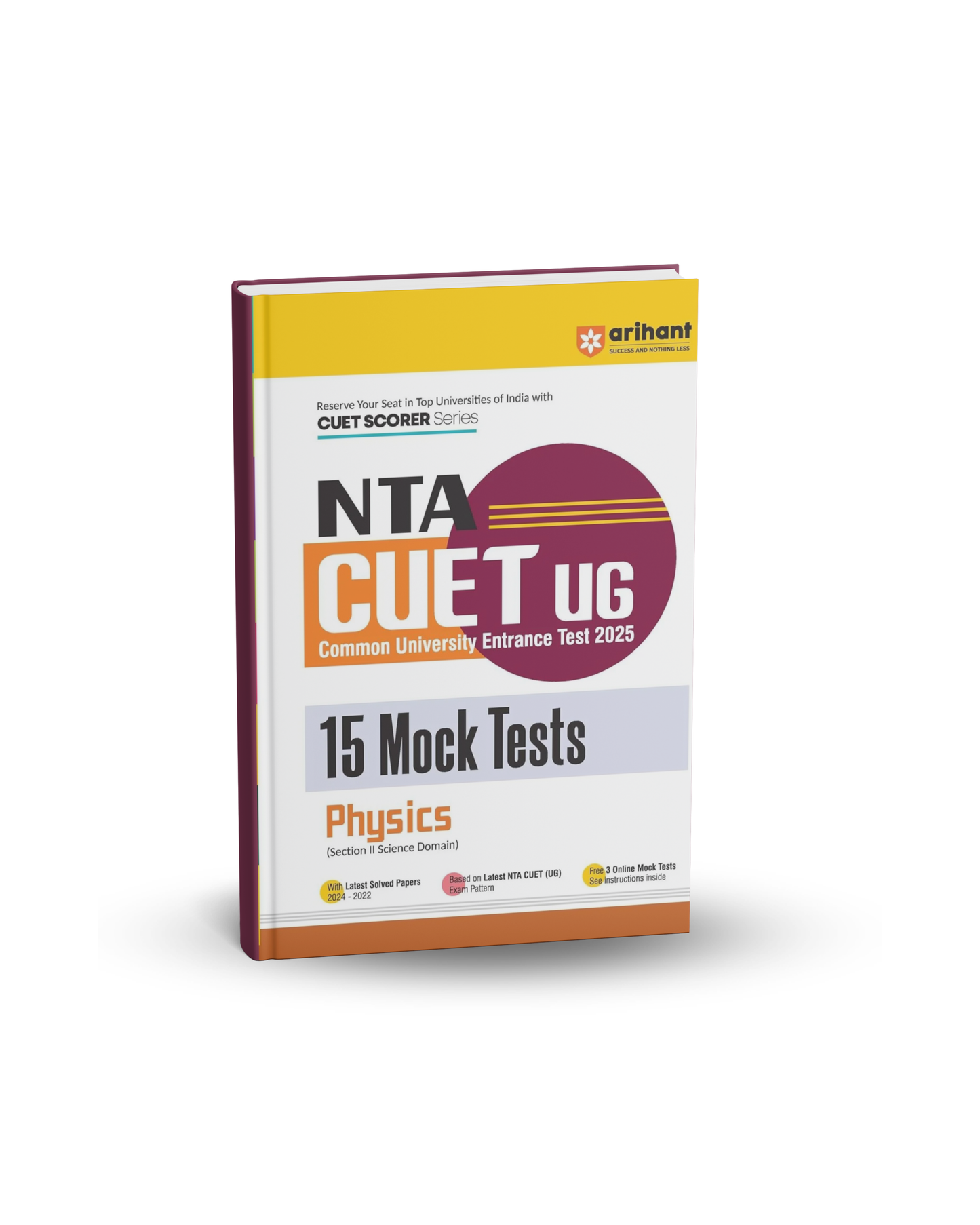 Arihant NTA CUET-UG 2025 Physics section 2 | 15 Mock Tests | English Medium